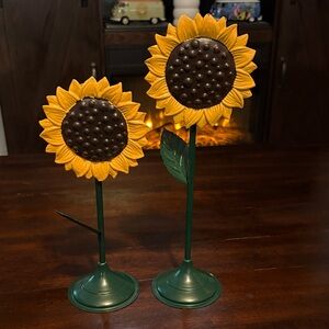 Sunflower Metal Decor Set
